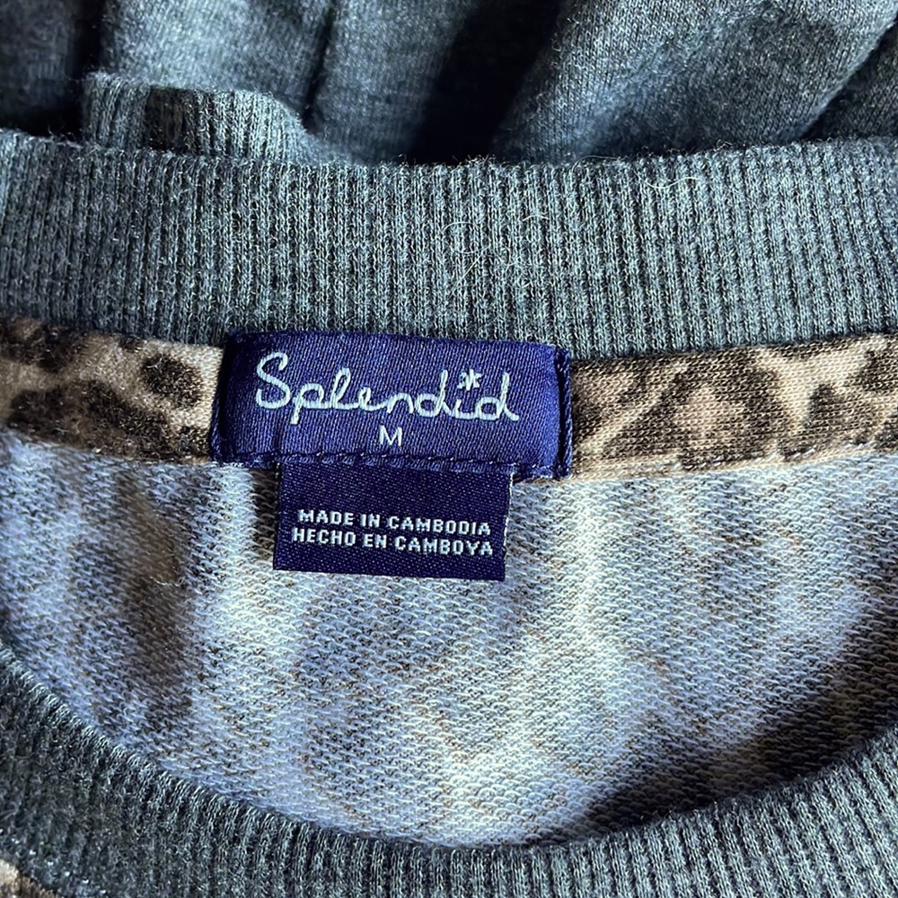 LAST CALL Splendid leopard and gray loungewear set M - Picture 5 of 6